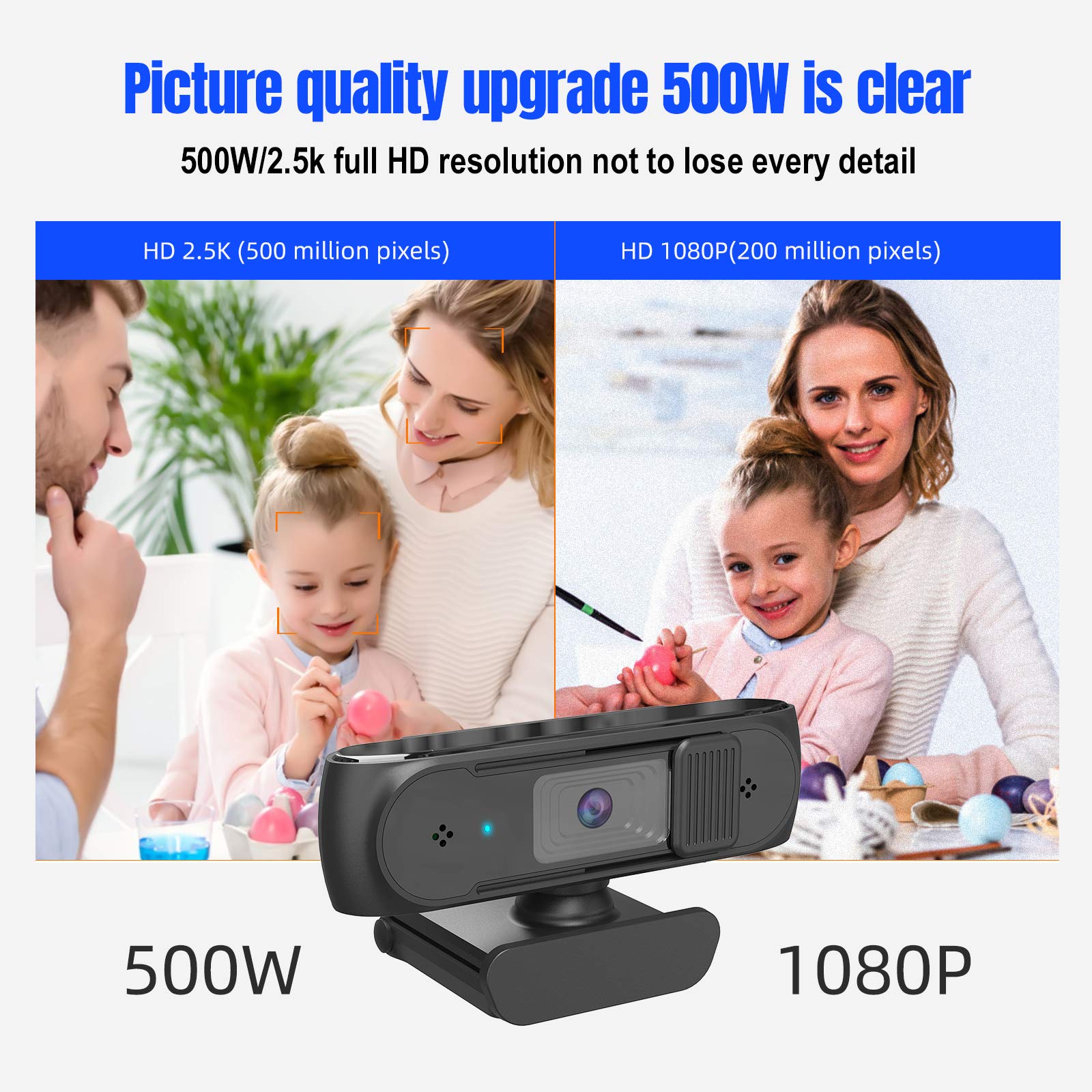 Amazon.co.jp: ウェブカメラ Webカメラ USBカメラ【500万画素・1080P
